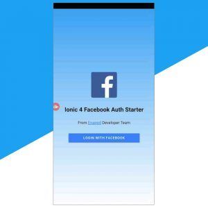Ionic 4 Facebook free starter
